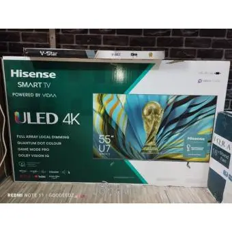 Hisense 55" ULED 4K Vidaa Smart U7 series quantum dot Frameless TV - 3