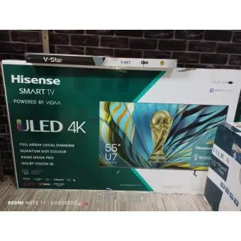 Hisense 55" ULED 4K Vidaa Smart U7 series quantum dot Frameless TV - 5