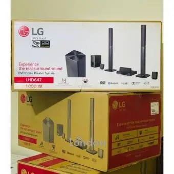LG LHD647 Home Theater With 1000w And 2 Tall Boys