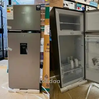 Hisense 270L Dispenser Top Mounted Double Door Fridge Refrigerator -Silver