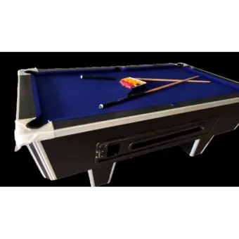 Pool table Double Jointer with Stone Marble Slate with blue cloth - 2