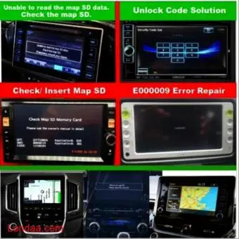 Car radio software map SD and unlock service