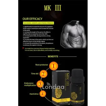 Mk III 100% Pure Essential Oil Massage Men's Penis Enlargement Oil