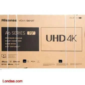 Hisense 70A6H inch 4K UHD Smart TV