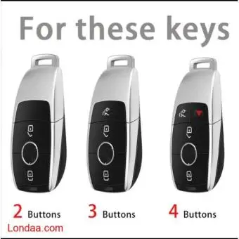 Mercedes E series remote 2 button nano cover key cover white - 2