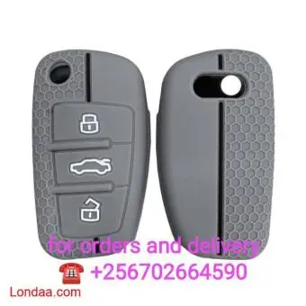 Audi flip key silicone key cover case