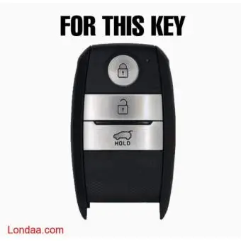 KIA smart key 3 button silicone remote key cover - 2