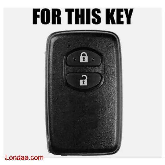 Toyota smart key 2007-2013 2 button silicone remote cover black - 2/2