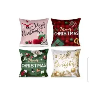 4pics Decorative Christmas cushion covers - 3