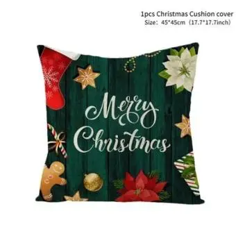 4pics Decorative Christmas cushion covers - 4