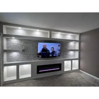 Gypsum tv unit wall - 2