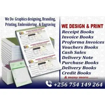 Receipt Books, Invoices and Cahsales