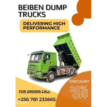 Beiben Cargo Transport Tipper Truck In Uganda