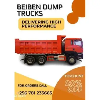 Sinotruk 371hp dump truck 6x4 Beiben Trucks Uganda
