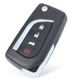 Xhorse Flip Remote Key Wire Universal 4 Buttons Toyota Type XKTO10EN