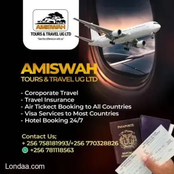 Amiswah tours and travel tickets on sale +256781118563