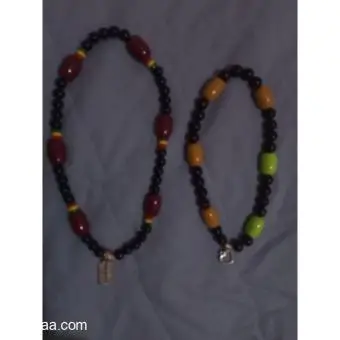 King and Queen necklaces dressed with a plain T-shirt, dress, kanzu, etc at 10,000shs. - 1