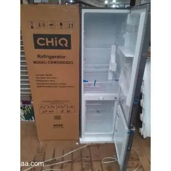 CHIQ 340L Double Door Fridges With Disp and Bottom Freezer - 2